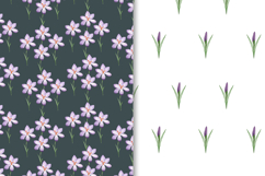 Digital Paper Watercolor Spring Flower Product Image 5