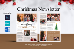 Christmas Newsletter Template Product Image 1