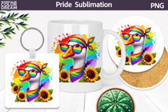 Rainbow Goose Clipart | Pride Sublimation Product Image 1