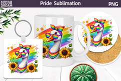 Rainbow Goose Clipart | Pride Sublimation Product Image 1