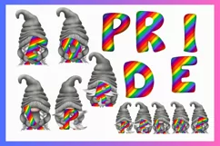 Pride Gnome Clipart, 11 PNG Hand Drawn Clipart Product Image 2