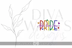 Pride SVG Love Lives Here SVG Gay Pride Door Hanger SVG Product Image 2