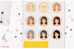 Planner girl avatar, woman character clipart - LVA39 Prim Product Image 2