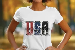 Patriotic USA grunge png, USA 4th of July celebration png Product Image 4