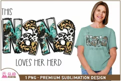 This Nana Loves Her Herd sublimation, Nana png, Grandma png Product Image 1