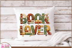 Book Lover Faux Yarn Crochet, Floral Book Lover Faux Knit Product Image 5