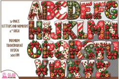 Christmas Doodle Alphabet Letters & numbers, Christmas Alpha Product Image 2