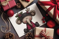 Christmas Baby Animals: Tiger, Puppy, Elephant, Koala pngs Product Image 2