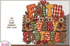 Faith in Every Footstep faux embroidery christian design Product Image 2