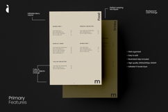 A4, A5, A6 Restaurant Menu Mockup Product Image 3