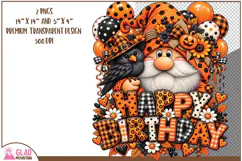 Happy Birthday Gnome, Autumn Birthday gnome with balloons Product Image 2