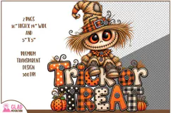 Scarecrow Halloween Trick or Treat, Scarecrow clip art png Product Image 2