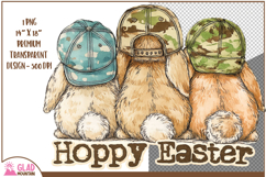 Hoppy Easter bunnies, Retro Hoppy Easter camo bunnies png Product Image 2