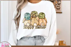 Hoppy Easter bunnies, Retro Hoppy Easter camo bunnies png Product Image 3