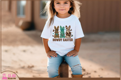 Howdy Easter bunnies, Faux knit western Easter bunnies png Product Image 3