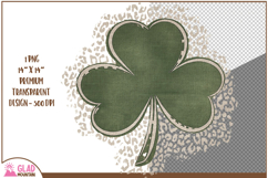 St Patricks shamrock leopard print, leopard print shamrock Product Image 2