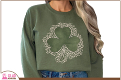 St Patricks shamrock leopard print, leopard print shamrock Product Image 3