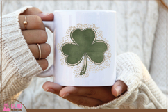 St Patricks shamrock leopard print, leopard print shamrock Product Image 4
