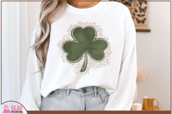 St Patricks shamrock leopard print, leopard print shamrock Product Image 1