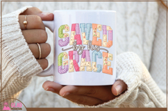 Saved by his grace, Faux embroidered Easter christian png Product Image 3