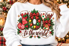 Christmas Doodle Alphabet Letters & numbers, Christmas Alpha Product Image 4