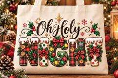 Christmas Doodle Alphabet Letters & numbers, Christmas Alpha Product Image 7