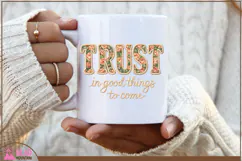 Trust in good things to come floral faux knit embroidery png Product Image 5