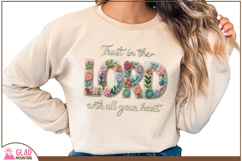 Trust in the Lord with all your heart Faux Yarn Crochet png Product Image 3