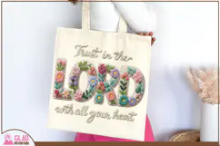 Trust in the Lord with all your heart Faux Yarn Crochet png Product Image 5