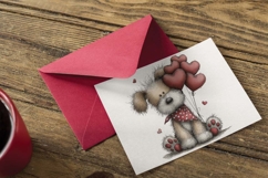 Valentine's Day dogs clipart pngs, Valentine Day Puppy pngs Product Image 7