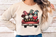 Valentine Day Gnomes, Valentine's Day Gnome vintage trucks Product Image 6