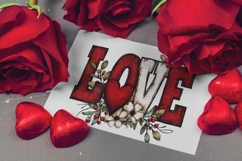 Valentine Word Art: Be Mine, Love, Valentine's Day clipart Product Image 2