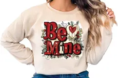 Valentine Word Art: Be Mine, Love, Valentine's Day clipart Product Image 5