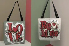Valentine Word Art: Be Mine, Love, Valentine's Day clipart Product Image 3