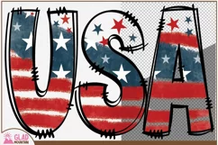 USA Stars and Stripes 4th of July patriotic sublimation png Product Image 2