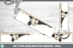 GorgeousPrimate Tree Peek-A-Boo Key Fob design.