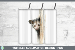 GorgeousPrimate Tree Peek-A-Boo Tumbler design.