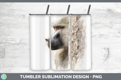 GorgeousPrimate Tree Peek-A-Boo Tumbler design.