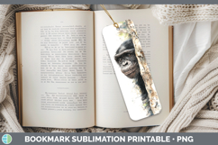 GorgeousPrimate Tree Peek-A-Boo Bookmark design.