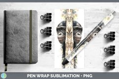 GorgeousPrimate Tree Peek-A-Boo Pen Wrap design.