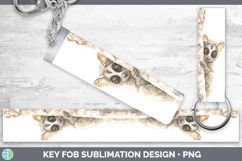 GorgeousPrimate Tree Peek-A-Boo Key Fob design.