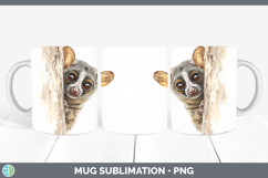 GorgeousPrimate Tree Peek-A-Boo Mug Wrap design.