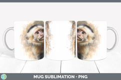 GorgeousPrimate Tree Peek-A-Boo Mug Wrap design.
