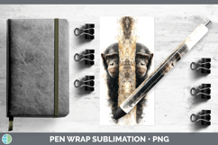 GorgeousPrimate Tree Peek-A-Boo Pen Wrap design.