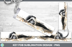 GorgeousPrimate Tree Peek-A-Boo Key Fob design.