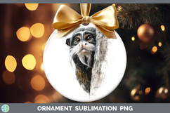 GorgeousPrimate Tree Peek-A-Boo Ornament design.