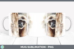 GorgeousPrimate Tree Peek-A-Boo Mug Wrap design.