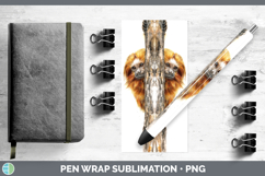 GorgeousPrimate Tree Peek-A-Boo Pen Wrap design.