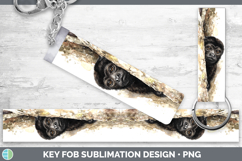 GorgeousPrimate Tree Peek-A-Boo Key Fob design.