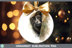 GorgeousPrimate Tree Peek-A-Boo Ornament design.